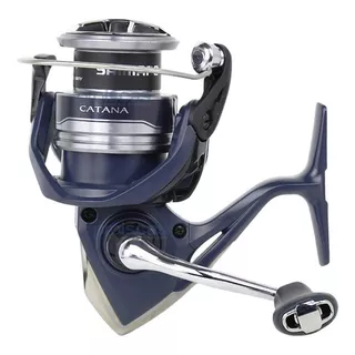 Shimano New Catana Fe 2500 Hg Fe Drag, 4 Kg, 6. 2:1 En Color Plateado Y Azul, Lado De La Manivela Derecha/izquierda