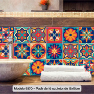 Vinilo Decorativo Hogar Azulejos Adhesivos Mandalas M9370