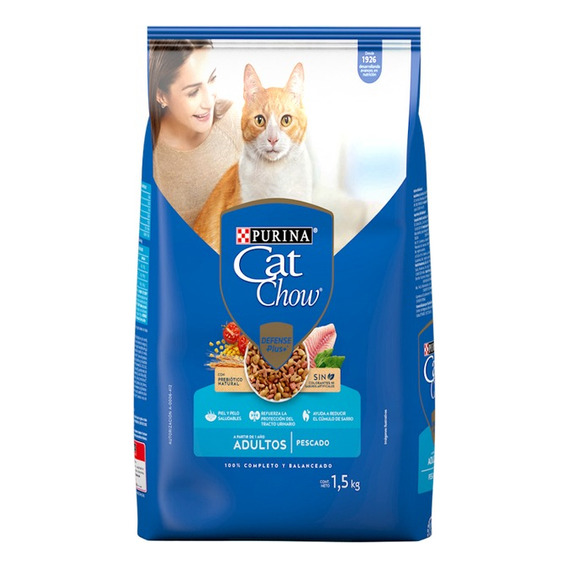 Alimento Para Gato Purina Cat Chow Defense Plus+ 1,5 Kg 