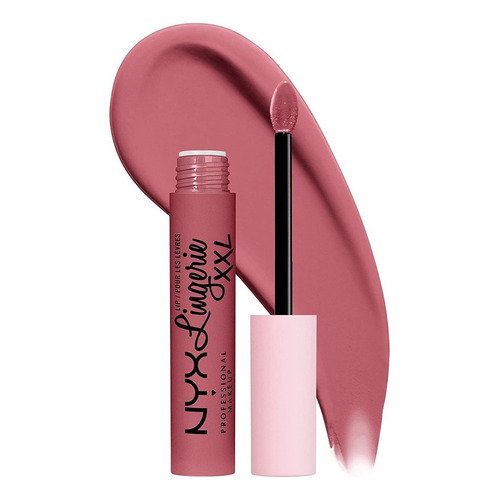 Labial Líquido Nyx Professional Make Up Lip Lingerie Xxl 4g Color Flaunt-it