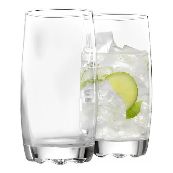 Set 6 Vasos Napoles Cooler 410 Cc Color Transparente