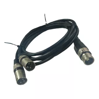 Cable Splitter Tipo Y Canon Xlr Hembra A Dos Canon Macho 