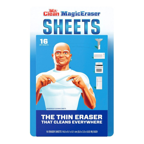 Toallitas De Limpieza Mr Clean Magic Eraser Sheets 16u