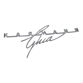 Emblema Traseiro Karmann Ghia Em Metal Colante