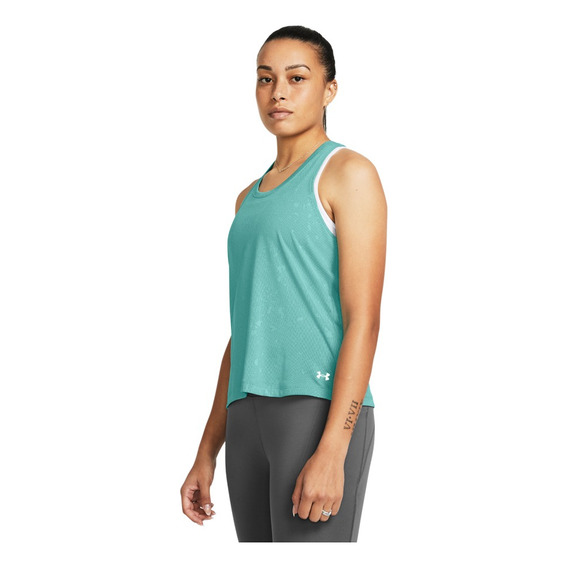 Playera Tank Under Armour Launch Splatter Singlet De Mujer