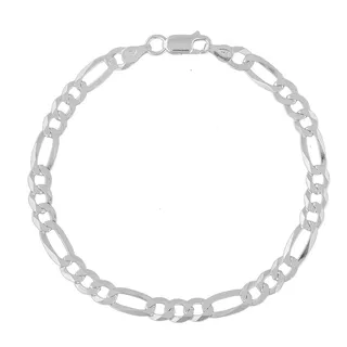 Pulseira Masculina Prata 925 Maciça 5mm Brilha Muito