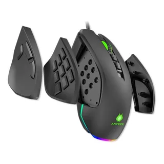 Mouse Gamer Antryx Xcalibur Rgb 16400 Dpi Bk Color Negro