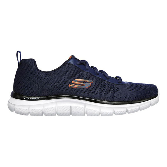 Tenis Lifestyle Skechers Track Moulton - Azul-blanco