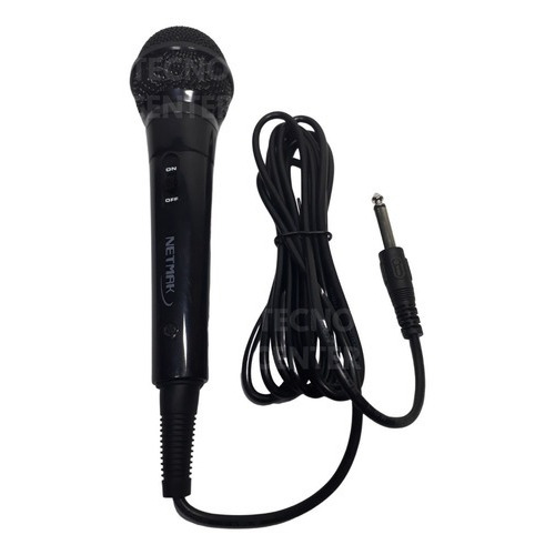 Microfono Karaoke PC Netmak Mc7 Cable 2mts Multiuso Dinamico