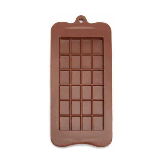 1 molde rectangular de silicona para chocolates cuadrados color marrón claro Pastelería CL