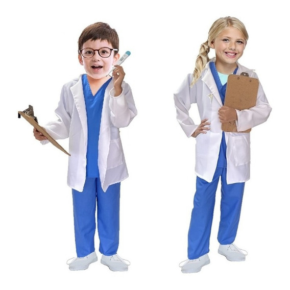 Disfraces De Doctores - Disfraz Medico - Disfraces Doctora - Disfraz Doctor - Disfraces Para Niñas Y Niños - Uniforme Medicina - Oficios Trabajos