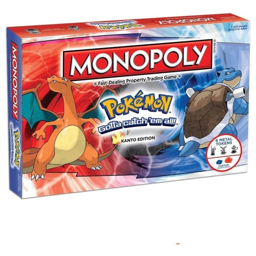 Monopoly Juego De Mesa - Pokémon Kanto Edition 