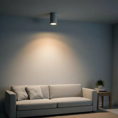 Aplique Exterior Atlas M Blanco Diseño Moderno 100mm Blanco