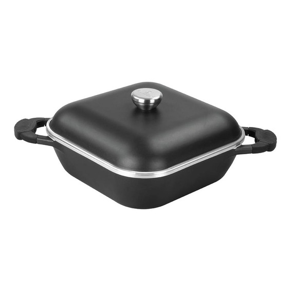 Olla Cuadrada Finezza Fz-1932wt De 5 Lts Square Pot  Negro