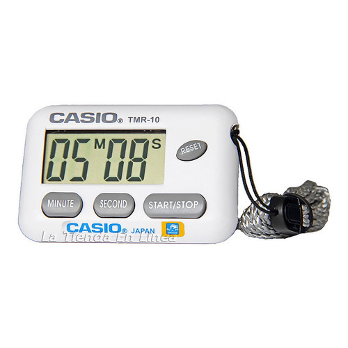 Timer Casio Tmr - 10 Contador Reloj Cocina - Laboratorio Color de la correa Gris claro