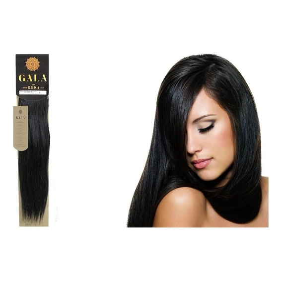 Extensiones Cabello 100% Natural Gala Remy 22 PLG Negro Nat. Color 1 -NEGRO INTENSO