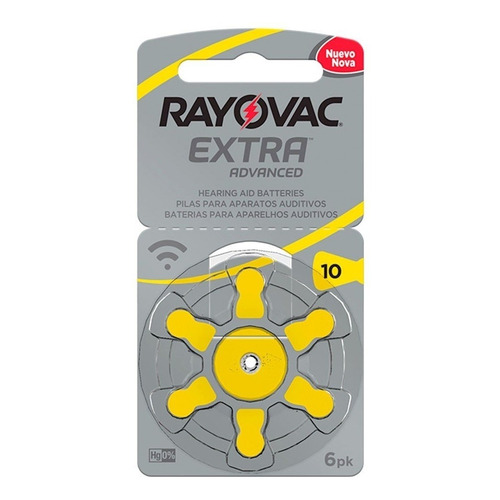 Pilas Para Audifonos Rayovac Extra 10 - Caja De 60 Pilas