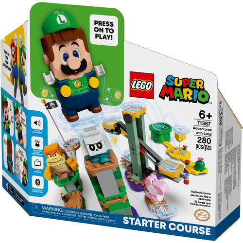 Lego® Super Mario - Pack Inicial Aventuras Con Luigi (71387) Cantidad de piezas 280