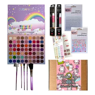 Kit Petaca De Sombras Unicornio- Maquillaje Niña Adolescente