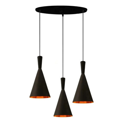 Colgante 3 Luces Moderno Beat Wide Tall Fat Base 48cm Mix