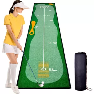 Juego Golf Interior Con Retorno Tapete Mini Putting Green