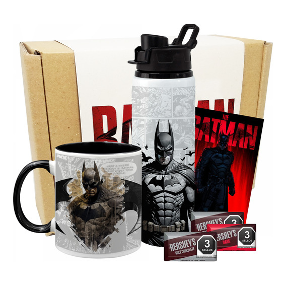 Mugs Kit De Regalo Batman / Mundo Dc / Termo