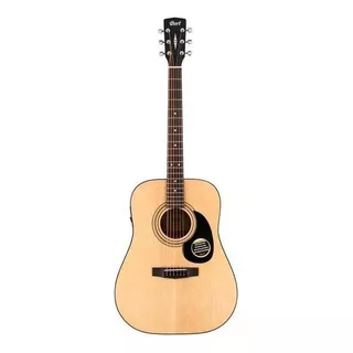 Guitarra Acústica Cort Standard Ad810e Ad810e Para Diestros Natural Open Pore Satin