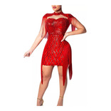 Vestido Para Mujer, Discoteca, Fiesta, Club, Lentejuelas Con