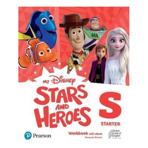 My Disney Stars And Heroes Starter Workbook+e-book, De Amanda Davies. Editorial Pearson, Tapa Blanda En Inglés, 2022
