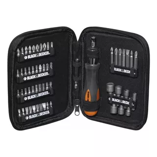 Set Destornillador X56 Piezas Black & Decker A7104la