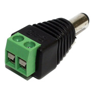Conector Plug P4 Macho Com Borne P/ Cftv Camera Fonte