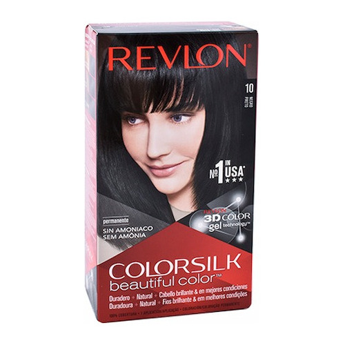 Tinte Revlon Colorsilk Negro T10 130ml Tono 1 Negro
