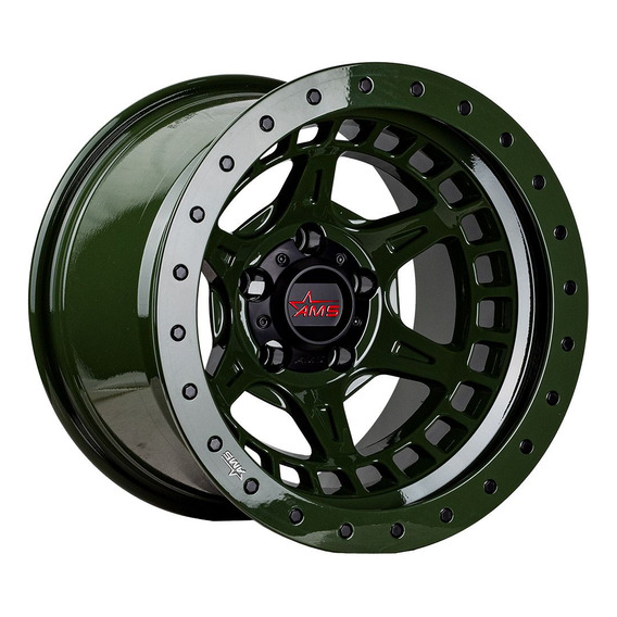 Llantas 15x10 5x139.7 Et-44 Ams Olive Drab Green/matte Balck