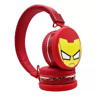 C Audífonos Diadema Bluetooth Iron Man Superhéroe Vengadores
