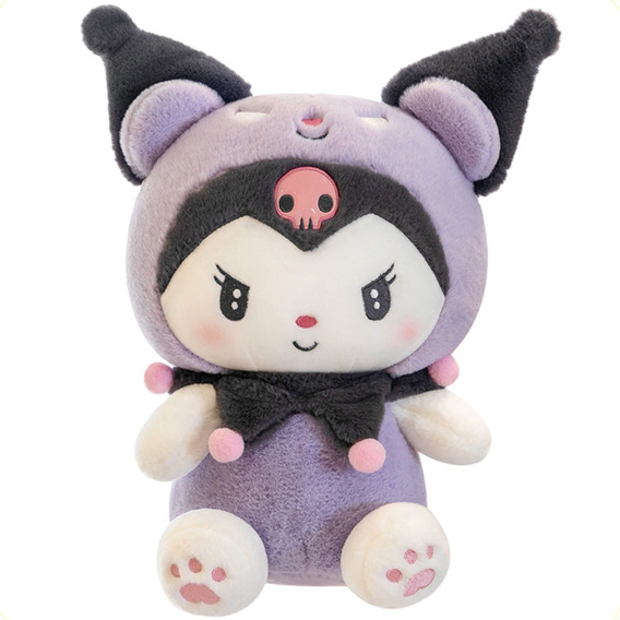 Peluche De Kuromi Disfrazada Color Morado De 42cm