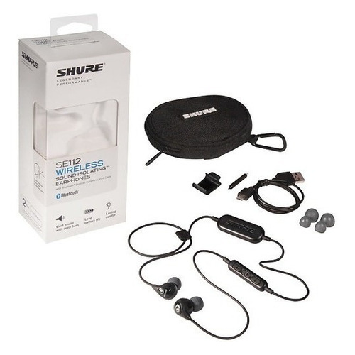 Auriculares Shure In-ear Aislantes Bluetooth - Se112kbt1 Color Negro