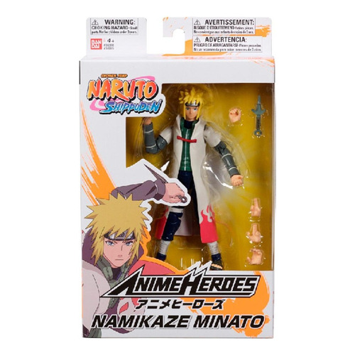 Figura De Acción Namikaze Minato Naruto Anime Heroes 4
