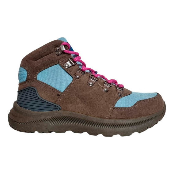 Zapatilla De Mujer Marron Zapato Trekking Botin Alto 