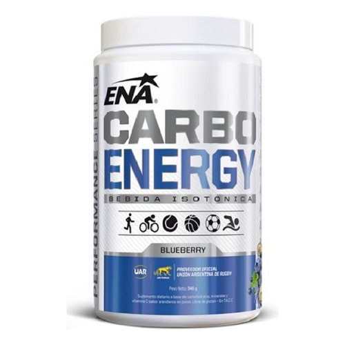 Carbo Energy Ena 540 Grs Energia Hidratacion Competencia Sabor Blueberry