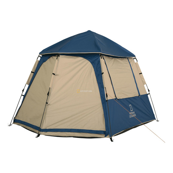 Carpa Camping National Geographic Carpa Instant 6 Personas K Color Azul