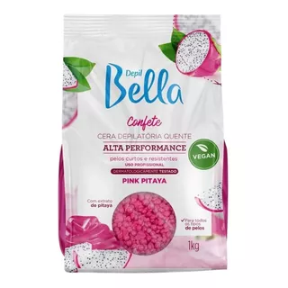 Cera Depilatória Quente Confete Pitaya Depil Bella - 1kg