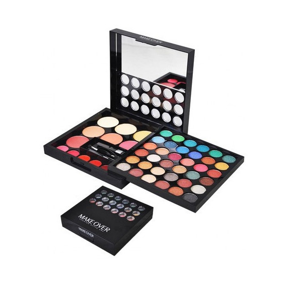 Kit De Maquillaje Rubor Sombras Labiales Brillos Aplicador