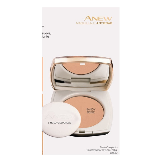 Avon Anew Polvo Compacto Transformador Maquillaje Antiedad