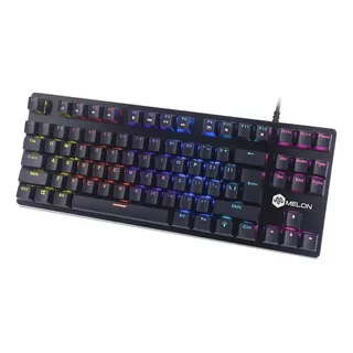 Teclado Gamer Melon Escorpio 500 Mecanico Qwerty Rgb Español Color Del Teclado Negro Idioma Español España