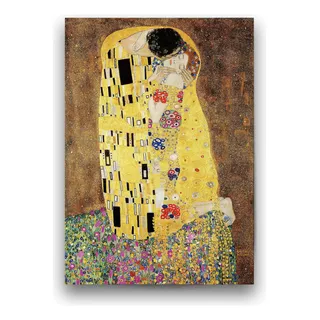 Póster Papel Fotográfico Gustav Klimt Beso Arte Sala 60x80