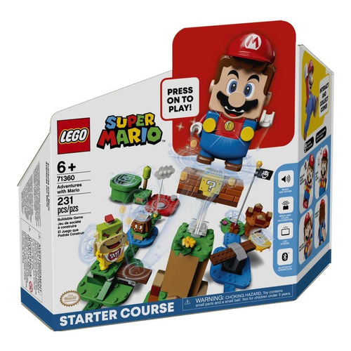 Lego Super Mario Recorrido Inicial: Aventuras Con Mario Cantidad de piezas 231