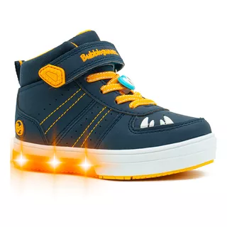 Tenis Para Niño Luces Bubble Gummers Triceratops Monstruo 