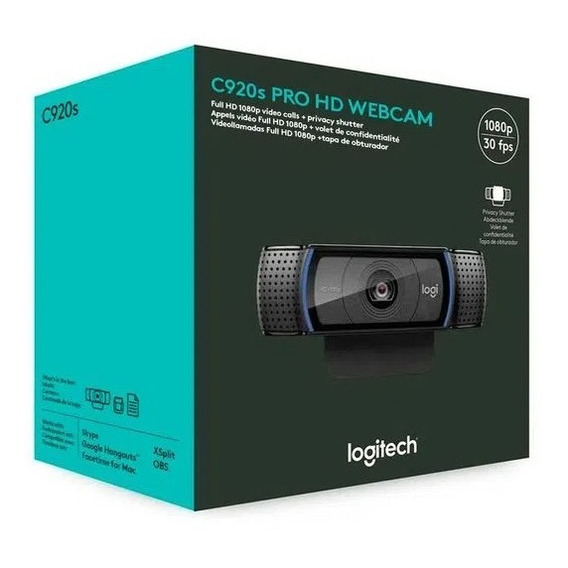 Webcam Logitech C920s Full Hd 1080p Usb 