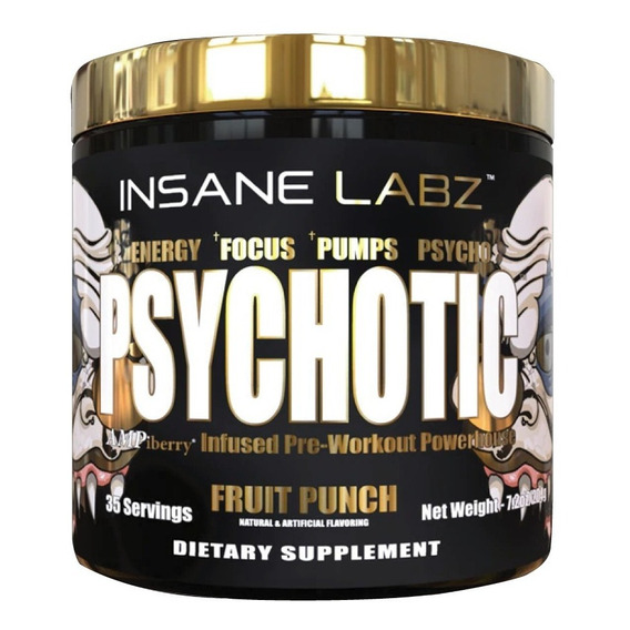 Pre Entreno Psychotic Gold 35 Servicios -  Insane Labz 