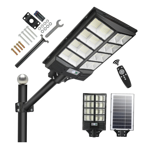 Lampara Led Solar Exterior 800w Luminaria Suburbana